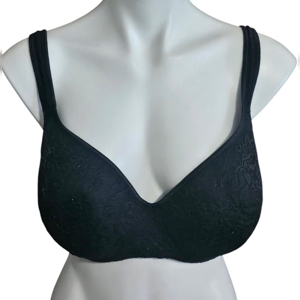 Cacique Black Lace Underwire Bra Size 42 DD